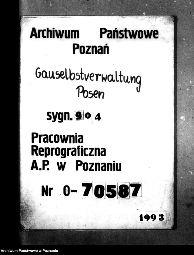 Obraz 1 z jednostki "Stellenplan [Budżet szkoły na lata 1940-1943]."