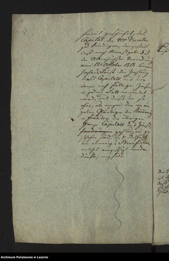 Obraz 14 z jednostki "[Akta manualia des Adwokat Jungmann zu Lissa in Sachen des Kaufmanns Bielefeld zu Posen gegen den Magistrat zu Lissa wegen 424 R. nebst Zinsen]"