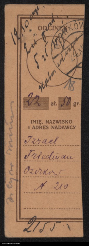 Obraz 20 z jednostki "Izrael Frydman – przemiał zboża"