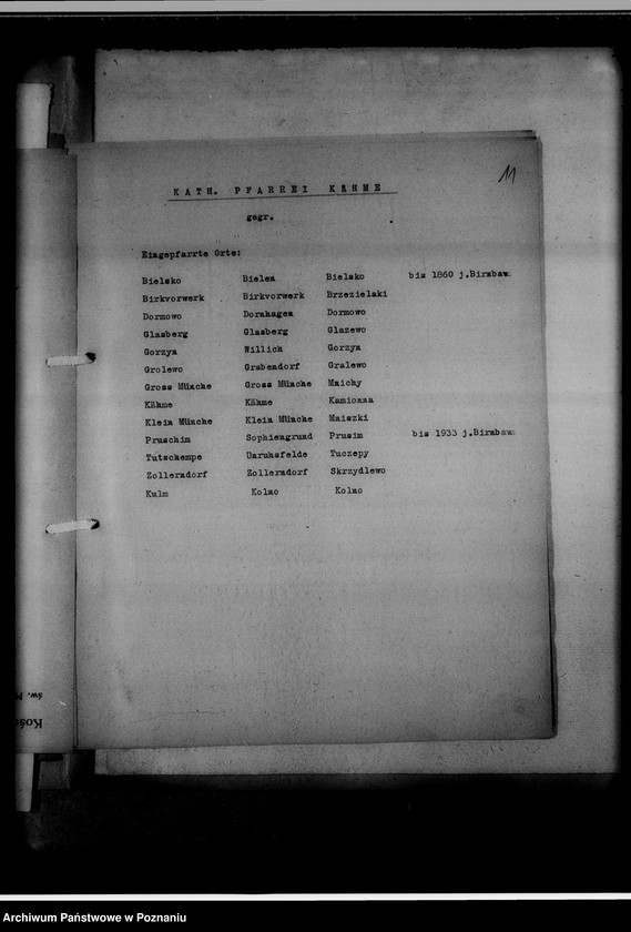 image.from.unit.number "Kreissippenamt Birnbaum [Międzychód]. Bücher evangelischer Kirchen, Altlutheraner, Bücher katholischer Kirchen, Zivilstandsregister, Seelenlisten, Zweitschriften"