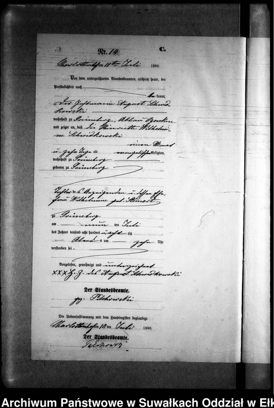 image.from.unit.number "Sterbe-Neben-Register des Preussischen Standes-Amtes Gr. Strengeln Kreis Angerburg"