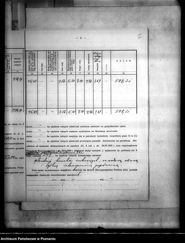 Obraz 11 z jednostki "Majątek Kosztowo powiatu wyrzyskiego /wyłączenie z art. 4 ustawy o wykonaniu reformy rolnej"