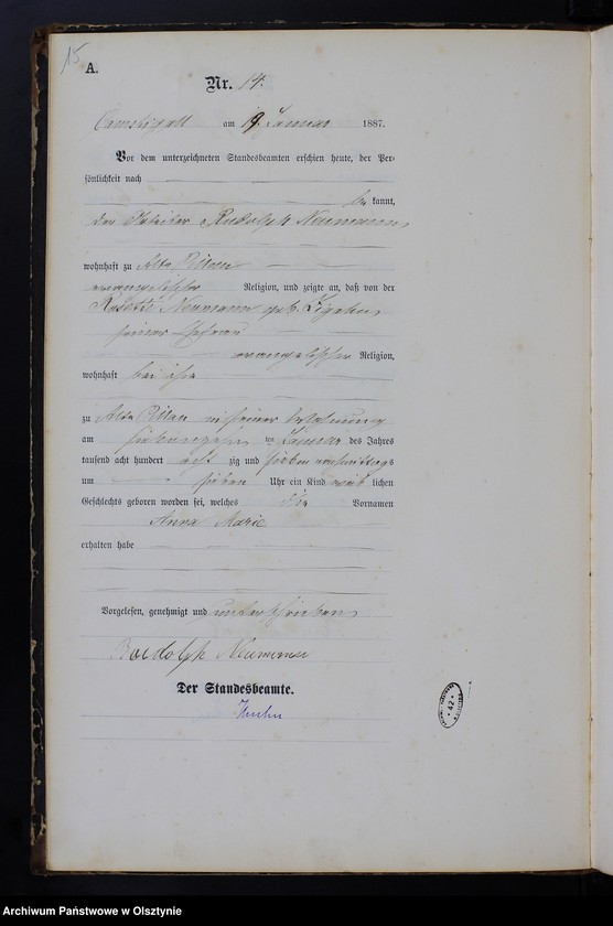 image.from.unit.number "Geburts-Haupt-Register Nr 1 - 163"