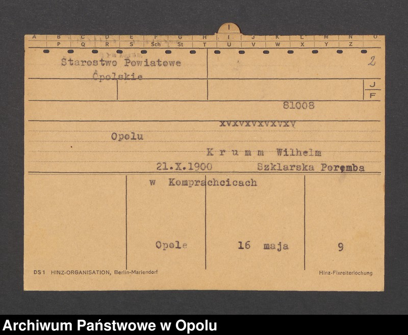 Obraz 4 z jednostki "[Gora Stefan, ur. 2.04.1880 r., zam. Friedrichwille]"