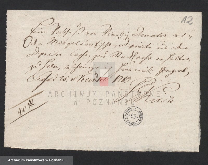 Obraz 16 z jednostki "Acta judicialia in Schuldsachen Samuel Gottlieb Abitz entgegen Beniamin Gottlob Hein eine Anforderung von 2200 fl. Kapital anbetreffend verhandelt vor denen löbl. Stadtgerichten Lissa; język niemiecki"