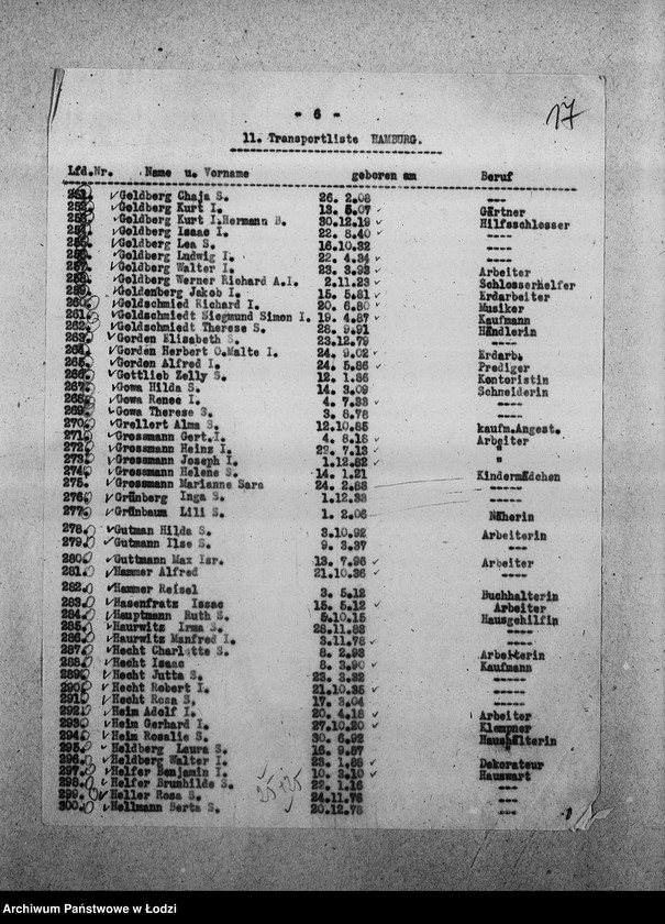 image.from.unit.number "[Wykazy imienne Żydów zagranicznych wsiedlonych do getta]"