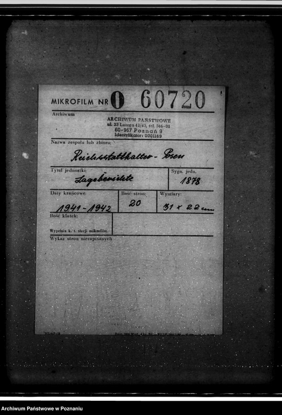 Obraz 2 z jednostki "Lageberichte"