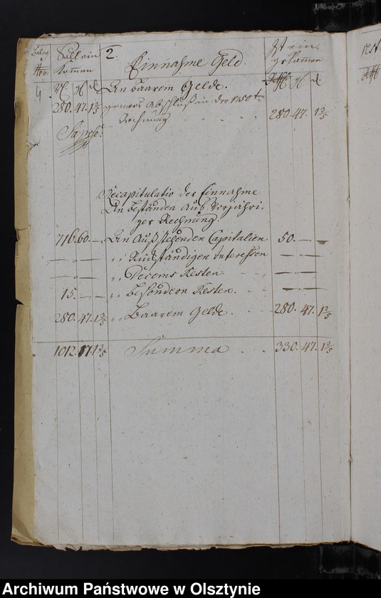 image.from.unit.number "Jahr Kirchen Rechnung der Silberbachschen Kirchen aller Einnahme und Ausgabe wie auch Bau-Rechnung"