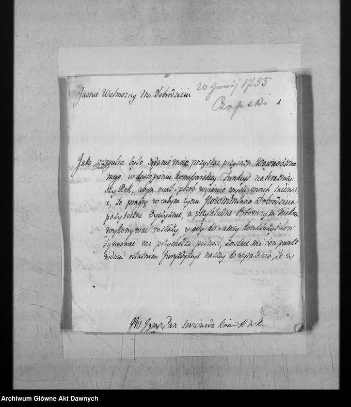 Obraz z jednostki "Do Branickiego Jana Klemensa, kaszt.krak., het.w.kor."