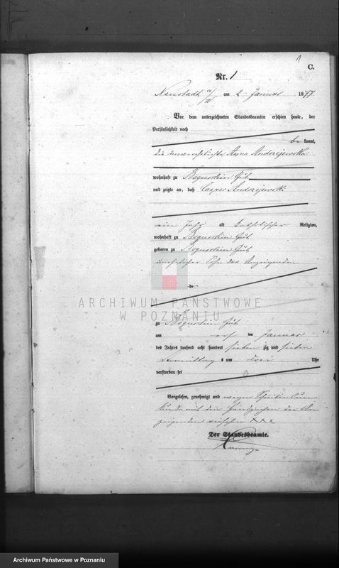 Obraz 3 z jednostki "Księga zgonów"