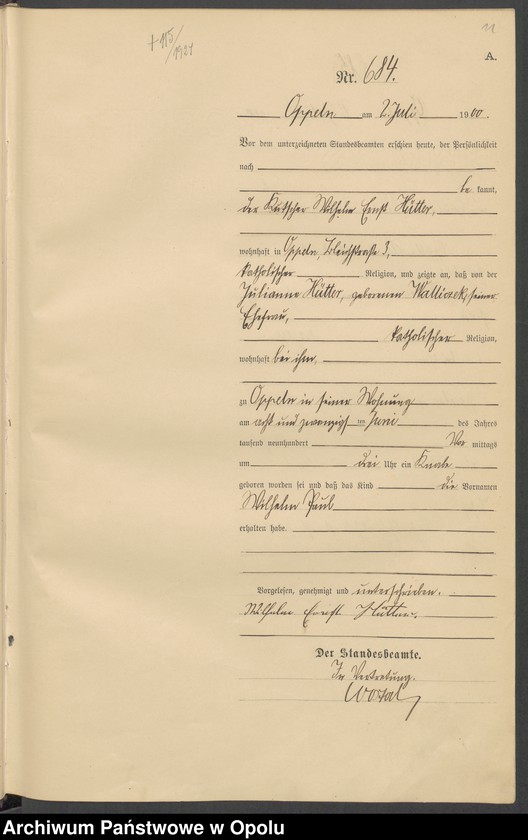 image.from.unit.number "[Księga urodzeń za rok 1900 Opole nr 675-1393]"