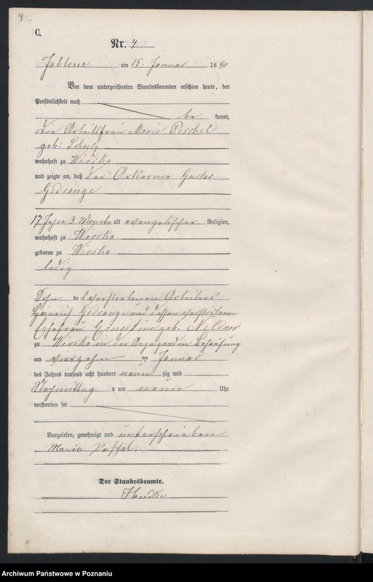 Obraz 7 z jednostki "Księga zgonów"