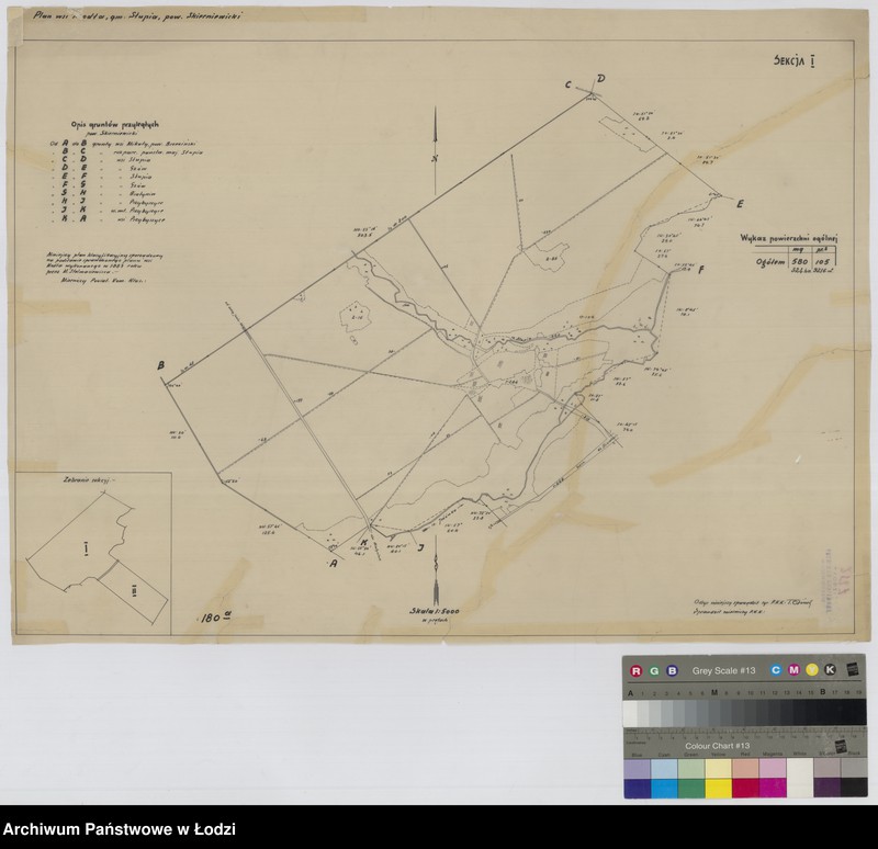 Obraz 1 z jednostki "Plan wsi Modła, gmina Słupia, powiat skierniewicki"
