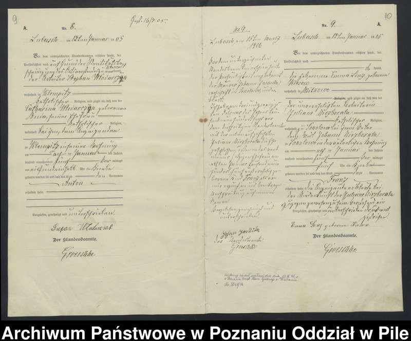Obraz 8 z jednostki "Księga urodzeń"