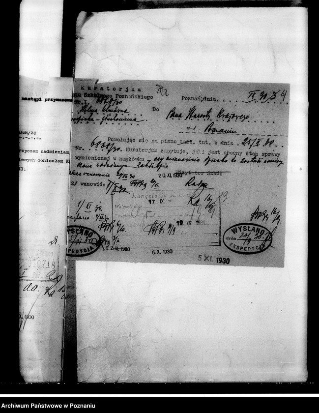 Obraz 7 z jednostki "[Dzieci upośledzone- skierowanie na naukę do zakładów specjalnych]"