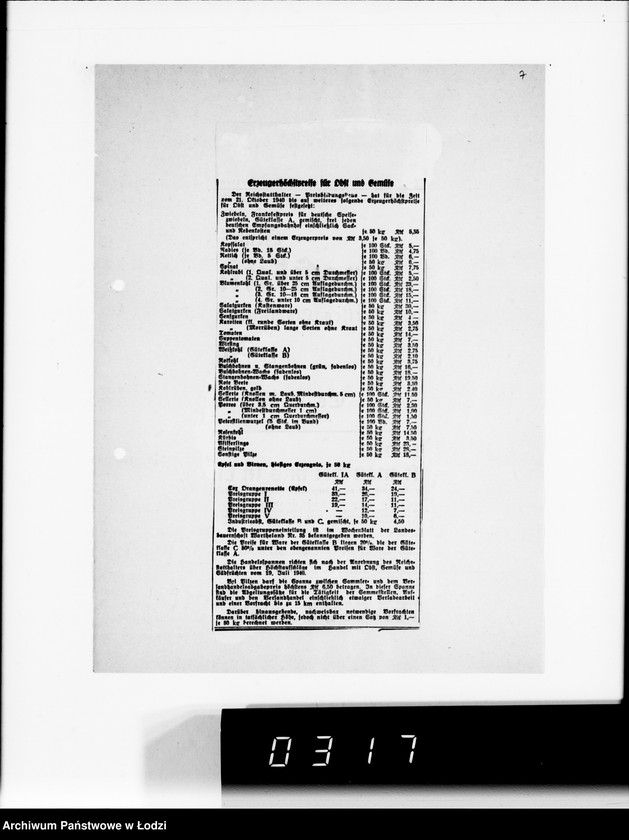 Obraz 11 z jednostki "Amtliche.Bekanntmachungen, Erzeugerhöhstpreise für Obst und Gemüse."