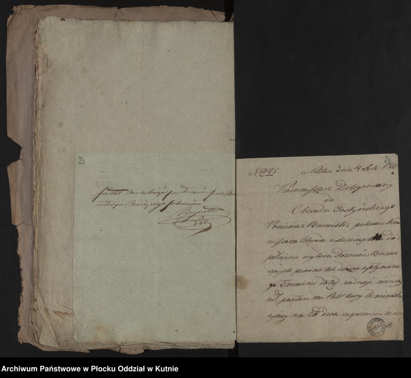 image.from.unit.number "Akta Magistratu miasta Kutna tyczące się Elekcji i Aprobacji Starszych Rabinów i Urzędników Kahalnych Dozorów Bożniczych"