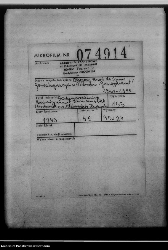 image.from.unit.number "Bücherverzeichnis, Kreissippenamt Hermannsbad [Ciechocinek powiat Aleksandrów Kujawski, województwo bydgoskie]"