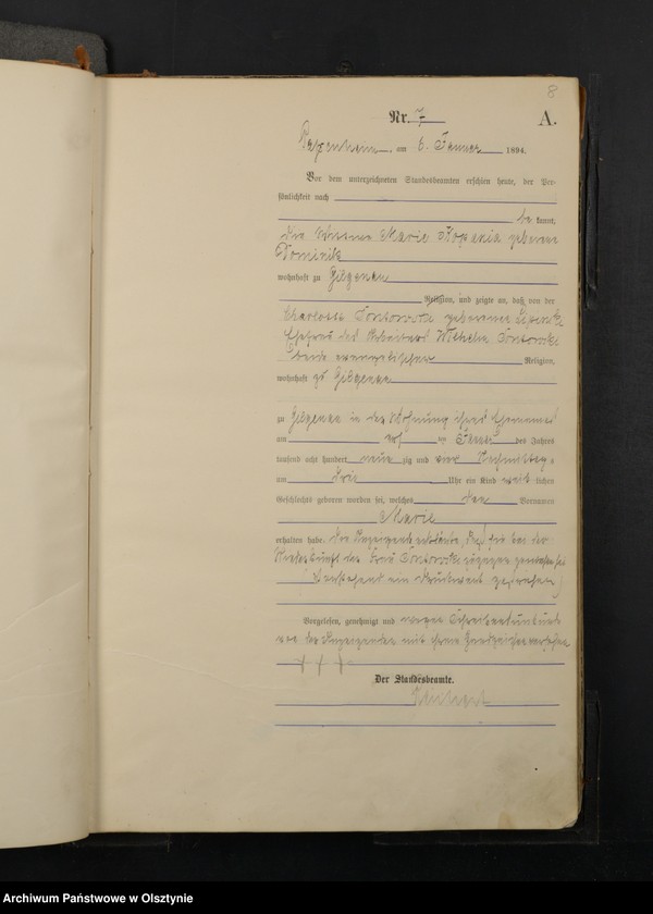 image.from.unit.number "Geburts-Haupt-Register Nr 1 - 265"