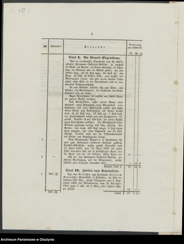 image.from.unit.number "Acta des 15ten Provinzial-Landtages der Stände des Königreichs Preußen. Das Hebammen-Wesen in den Regierungsbezirken Königsberg [Królewiec] und Gumbinen [Gąbin]"