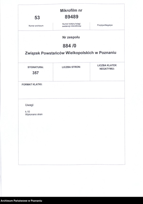 Obraz 2 z jednostki "Zduny, powiat Krotoszyn - akta koła."