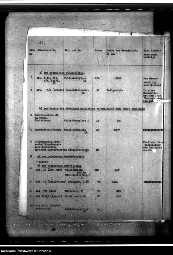Obraz 17 z jednostki "Dienst- und Wohnraumzuteilung für die Behörden und Beamten"