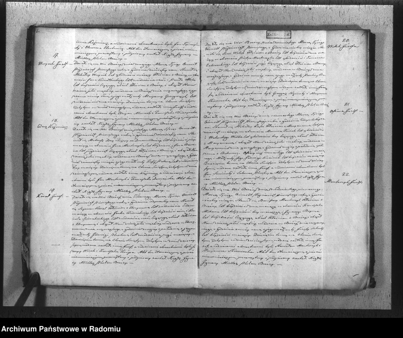 Obraz 6 z jednostki "Duplikat akt religijno cywilnych urodzonych, zaślubionych i zmarłych parafii Brzóza na rok 1851"