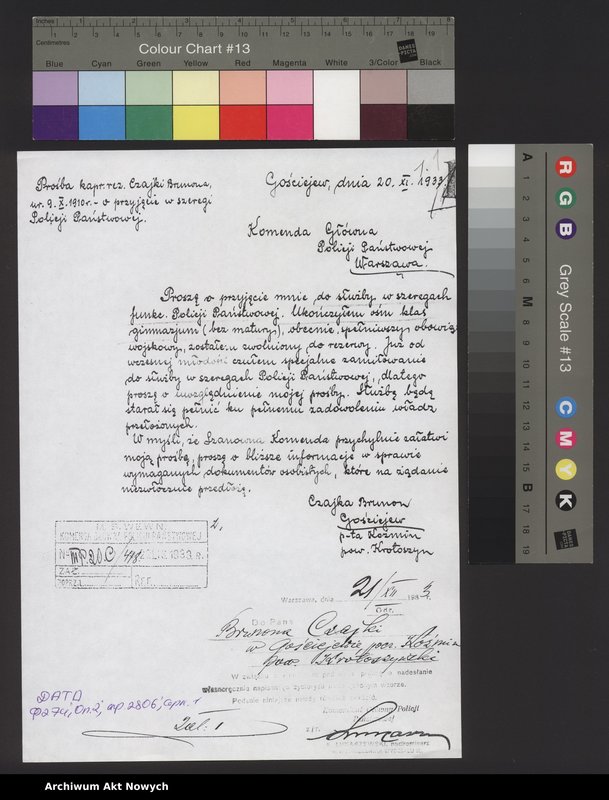 image.from.unit.number "Akta osobowe policjanta z województwa tarnopolskiego - Czajka Brunon"