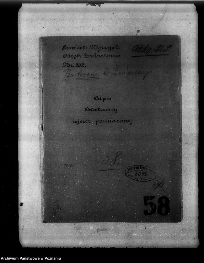 Obraz 4 z jednostki "Ostateczny rejestr pomiarowy majątku Zebertowo"