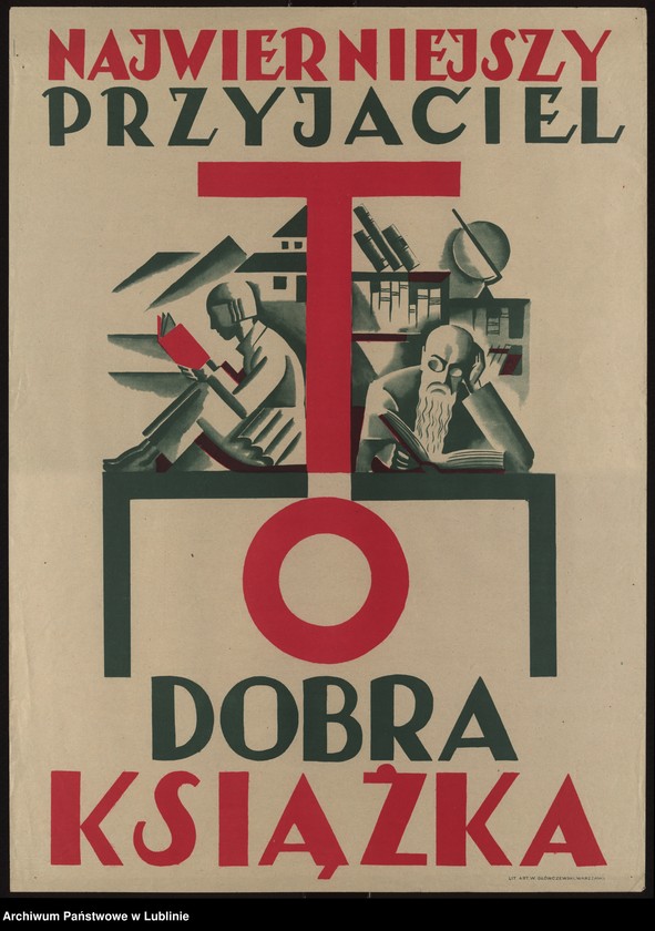 Obraz 7 z kolekcji "Promocja czytelnictwa i oświaty na plakacie, afiszu i okładce w pierwszej połowie XX w."