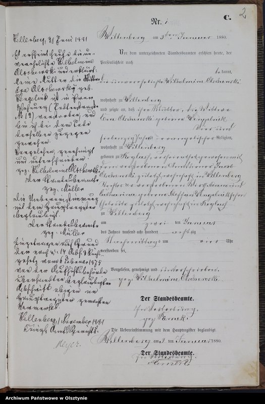 Obraz z jednostki "Sterbe-Neben-Register Nr 1 - 81"