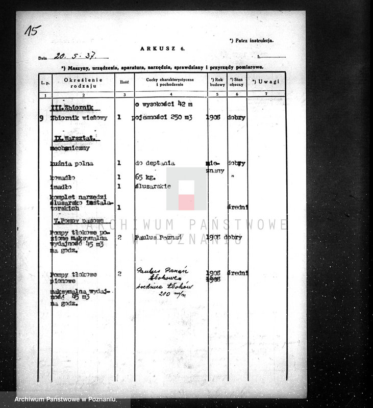 Obraz 20 z jednostki "Kwestionariusz Wodociągi Miejskie w Kościanie"