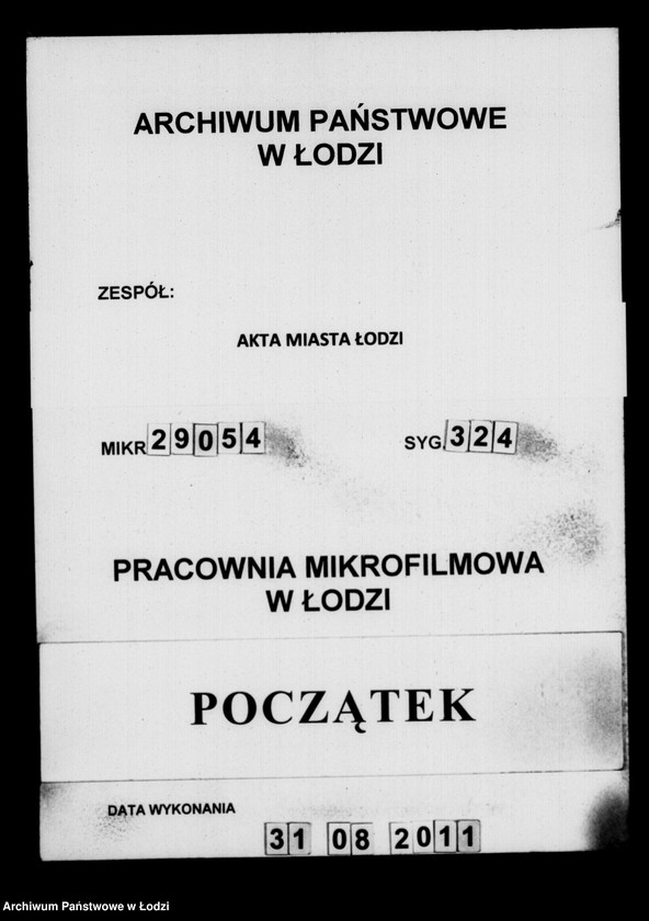 Obraz 1 z jednostki "Akta w przedmiocie pożyczki Samuela Schmidta"