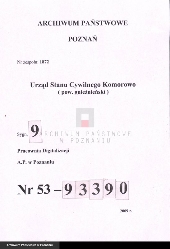 Obraz 1 z jednostki "Księga zgonów"