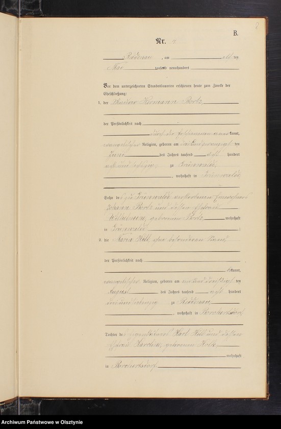 image.from.unit.number "Heiraths-Neben-Register Nr 1 - 16"