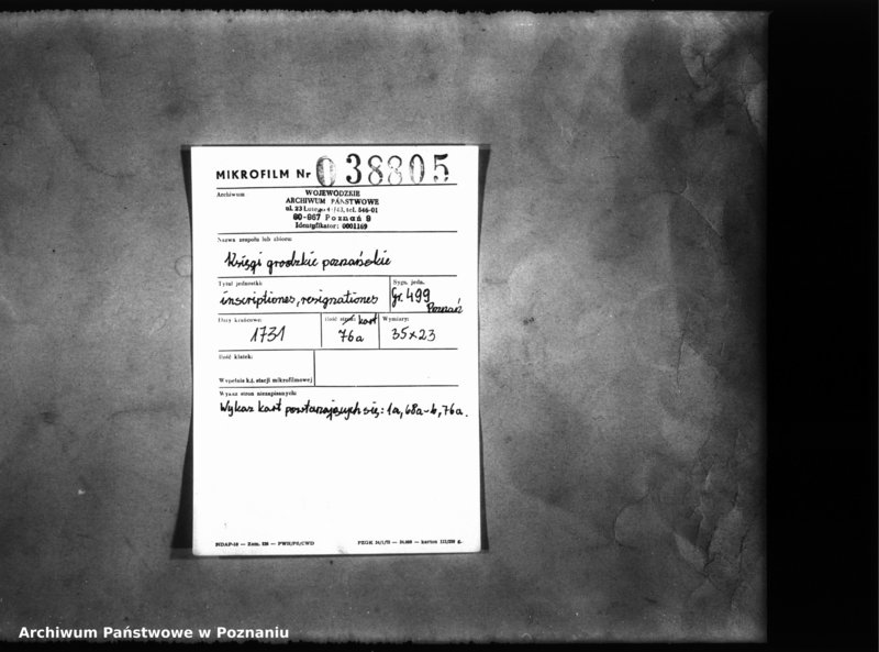 Obraz 2 z jednostki "Inscriptiones, resignationes [protocollon]"