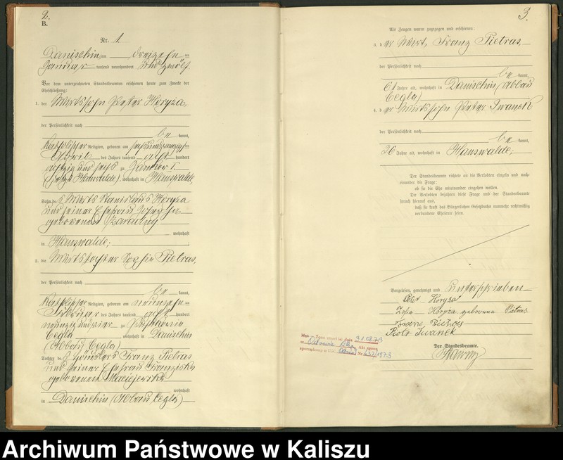Obraz 4 z jednostki "[Księga małżeństw]"