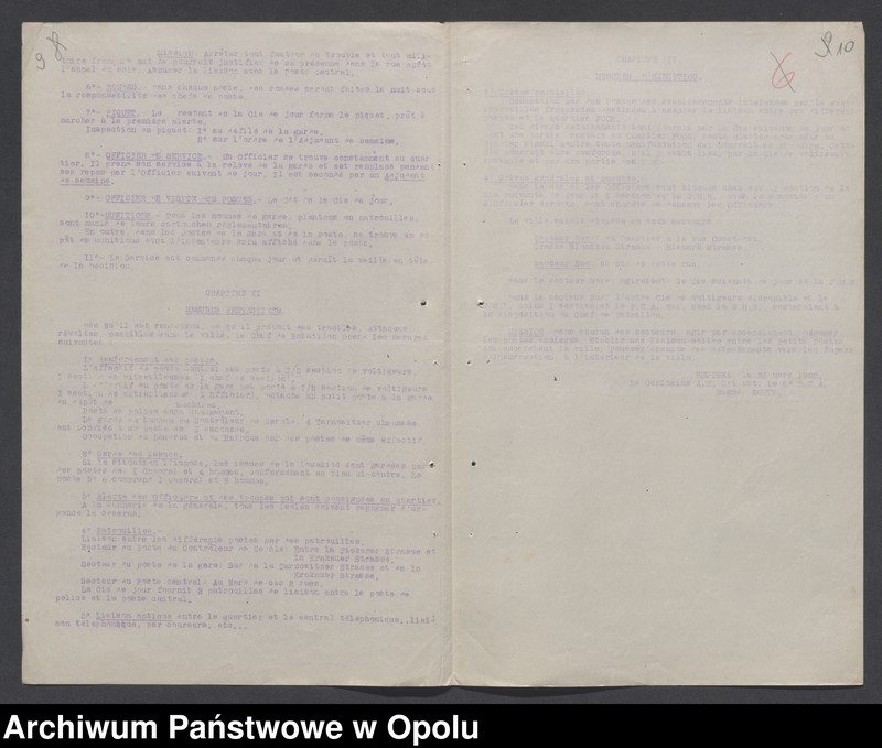Obraz 11 z jednostki "/Plany obrony poszczególnych garnizonów przez oddziały wojsk francuskich na Górnym Śląsku na wypadek alarmu/"