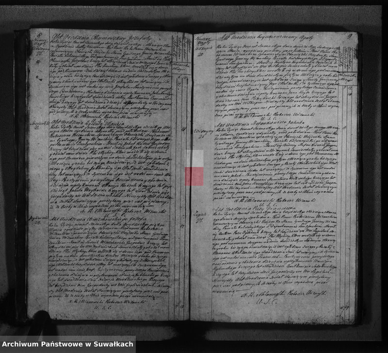 image.from.unit.number "Akta urodzonych gminy wiżańskiey powiatu kalwaryjskiego w departamencie łomżyńskim od dnia 1-go miesiąca stycznia do dnia ostatniego miesiąca grudnia 1816 roku"
