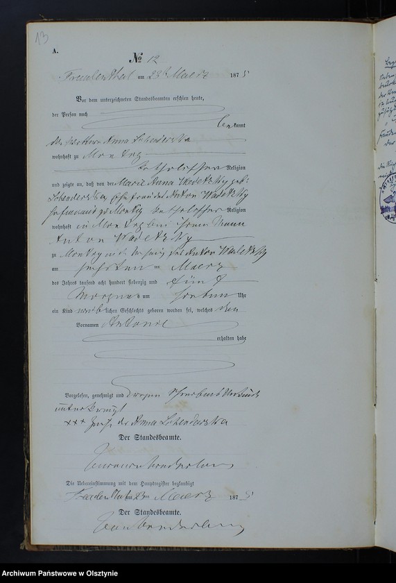 image.from.unit.number "Geburts-Neben-Register Nr 1 - 43"