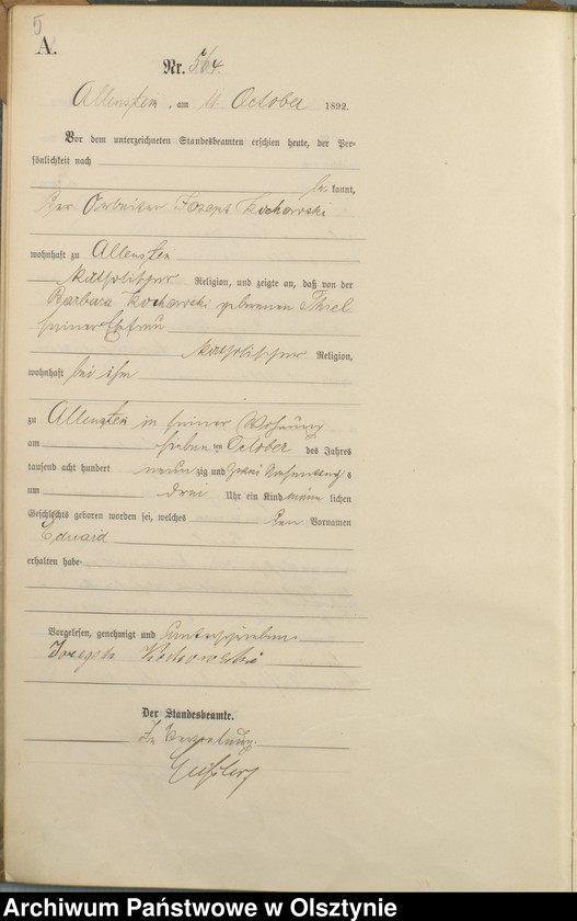 image.from.unit.number "Geburts-Haupt-Register Tom III,Nr 561 - 751"