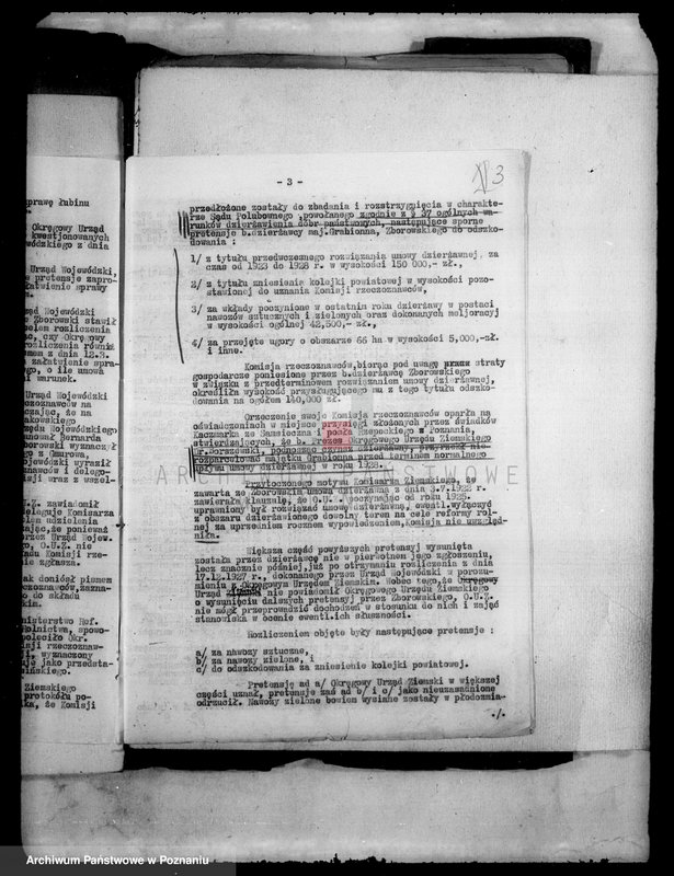 Obraz 7 z jednostki "Akta dodatkowe dotyczące majątku państwowego Grabionna powiatu wyrzyskiego /m.in. sprawy dzierżawy majątku/"