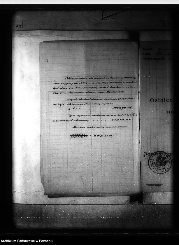 Obraz 11 z jednostki "Ostateczny rejestr pomiarowy Dąbrówki Nowej powiat bydgoski"