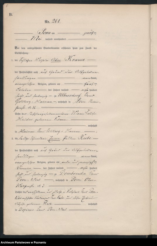 Obraz 11 z jednostki "Księga miejscowa małżeństw"