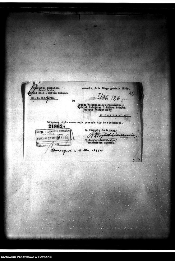 Obraz 14 z jednostki "/Parcelacja prywatna majątku Góra-Parzęczew powiat jarociński"