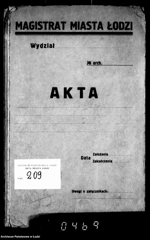 Obraz 4 z jednostki "Akta ławnika czynnego osady rękodzielniczej Łódki tyczące się melioracji miasta i nazwy ulic"