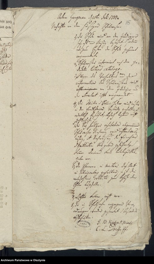 image.from.unit.number "Tabelle der Kirch- und Land-Schulen des Kirchspiel Georgenau"
