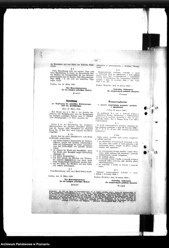 Obraz 13 z jednostki "Anordnungen, Vordrucke etc."