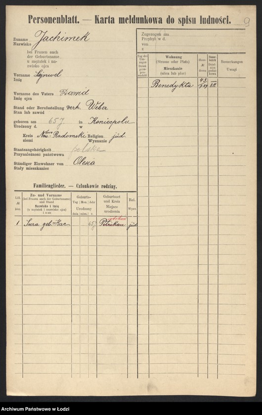 image.from.unit.number "[Spis ludności Łodzi] Joachimek - Joskoszek"