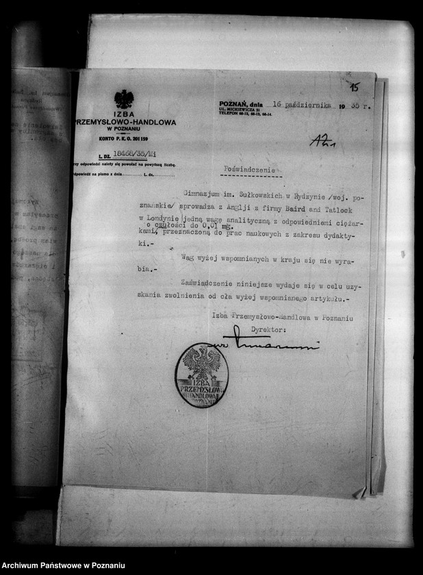 Obraz 18 z jednostki "Prywatne Gimnazjum imienia Sułkowskich- Rydzyna [sprawozdanie z egzaminu dojrzałości wraz z wykazem abiturientów]"